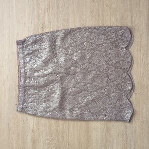 Baraschi Sequin Lace Scallop Skirt